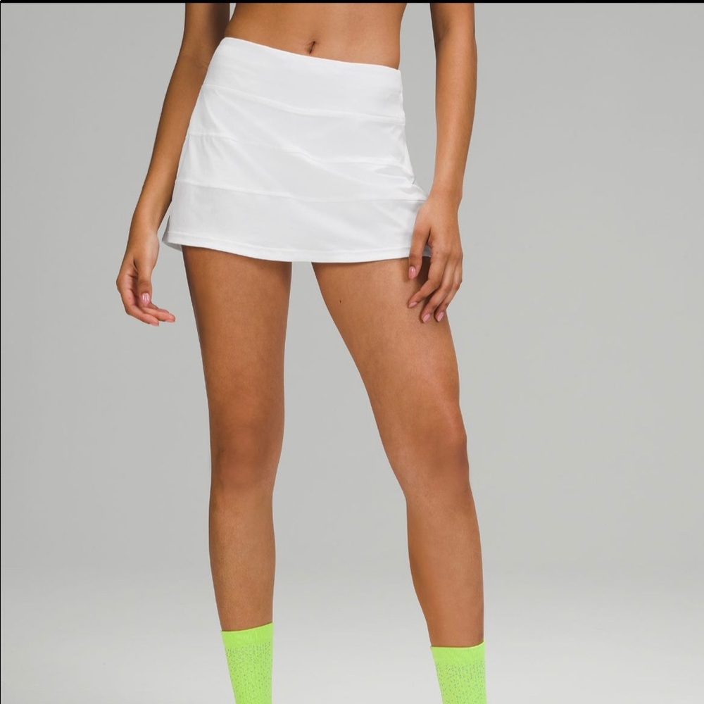Lululemon Pace Rival Skirt white